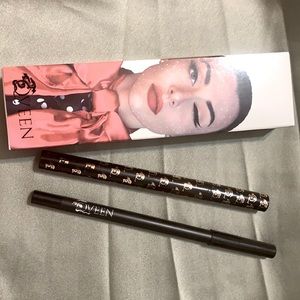 Qveen liquid eyeliner and pencil